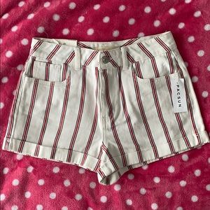 High Rise Mom Jean Shorts